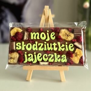 Wzór 03 – gotowa czekolada z napisem Moje słodziutkie jajeczka
