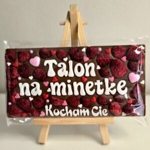 Wzór 13 – gotowa czekolada z napisem Talon na minetkę Kocham Cię