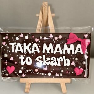 Wzór 18 – gotowa czekolada z napisem Taka Mama to Skarb